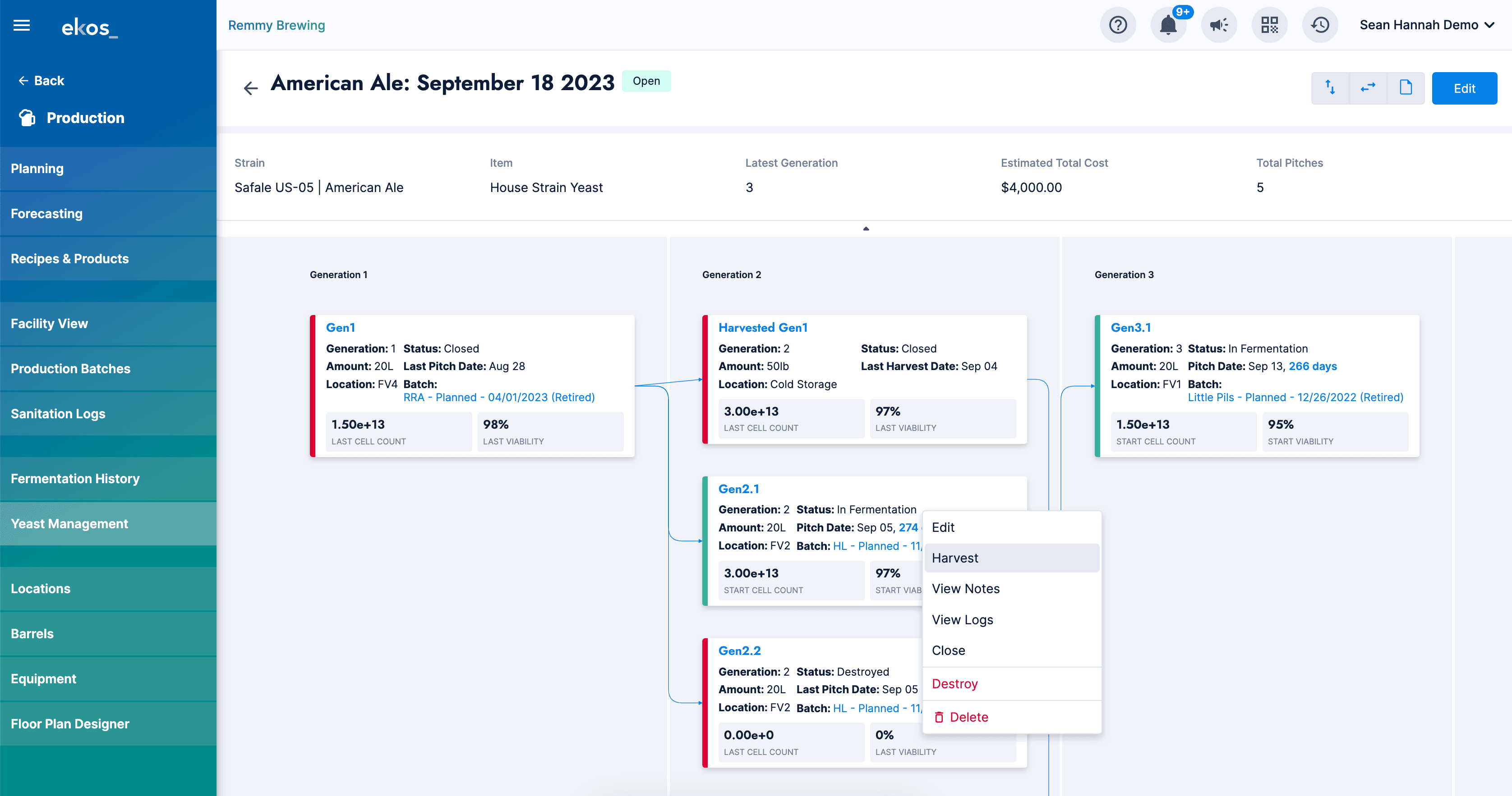 ekos-yeast-management